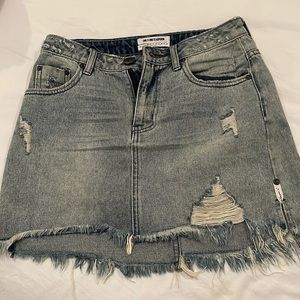 One Teaspoon mini jean skirt